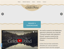 Tablet Screenshot of goldenpondal.com